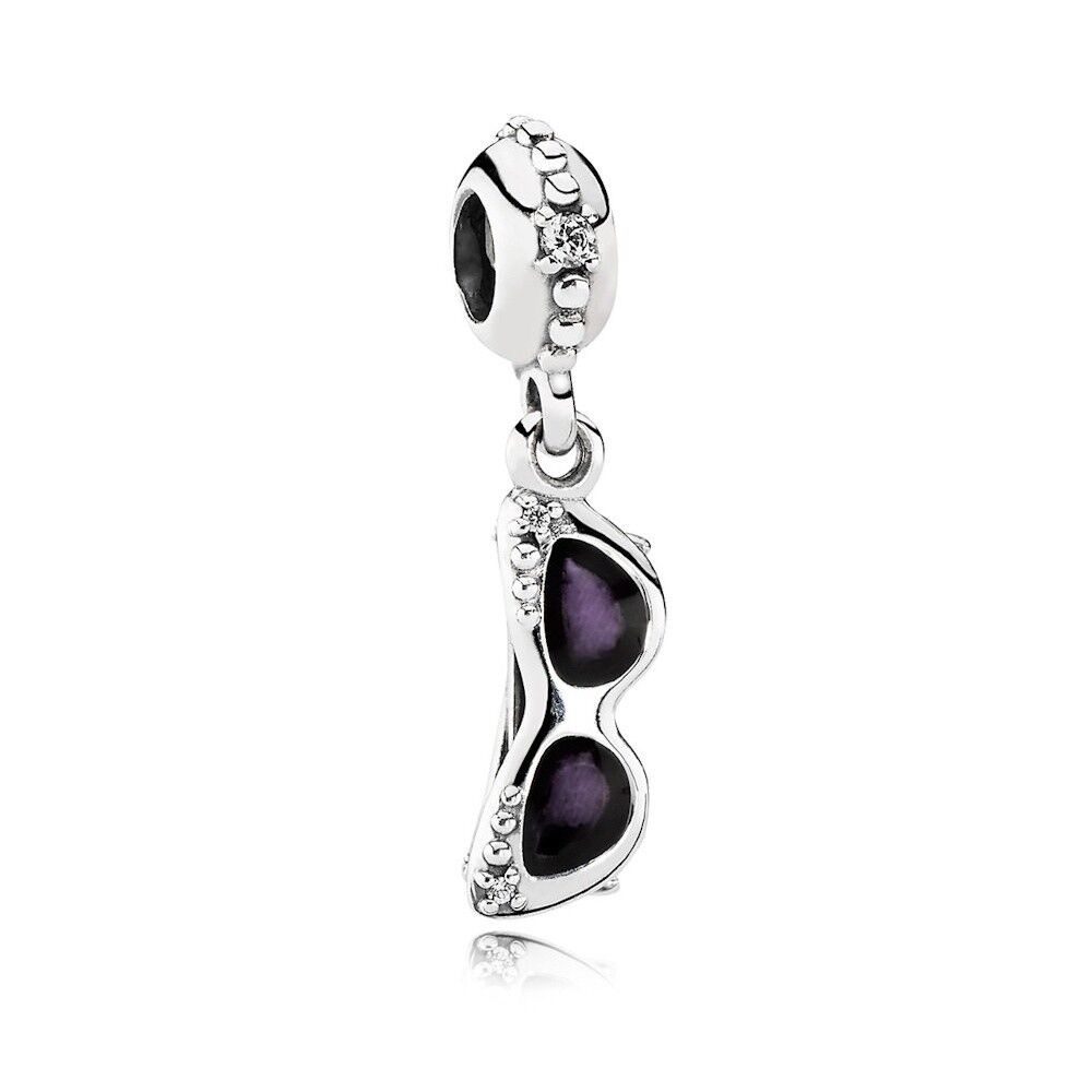 Pandora Charm for Bracelet Sterling Silver Sunglasses Diamond Crystal
